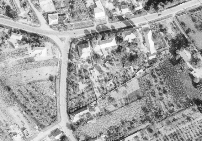 Légifotó 1966-ból, Kápolnásnyék, Nagyvendéglő, Szénásy Mihály