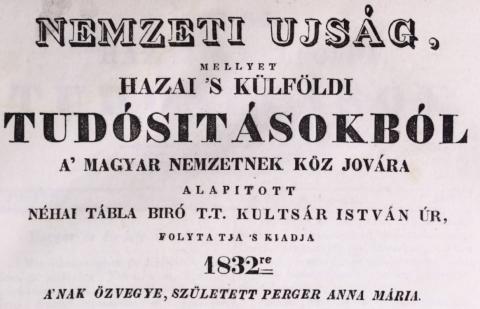 Hazai 's Külföldi Tudósítások 1832